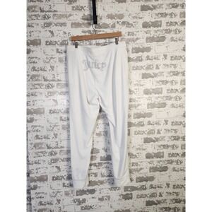 Juicy Couture Forever 21 White Velour Pants Size XL Bling Rhinestone Y2K Joggers
